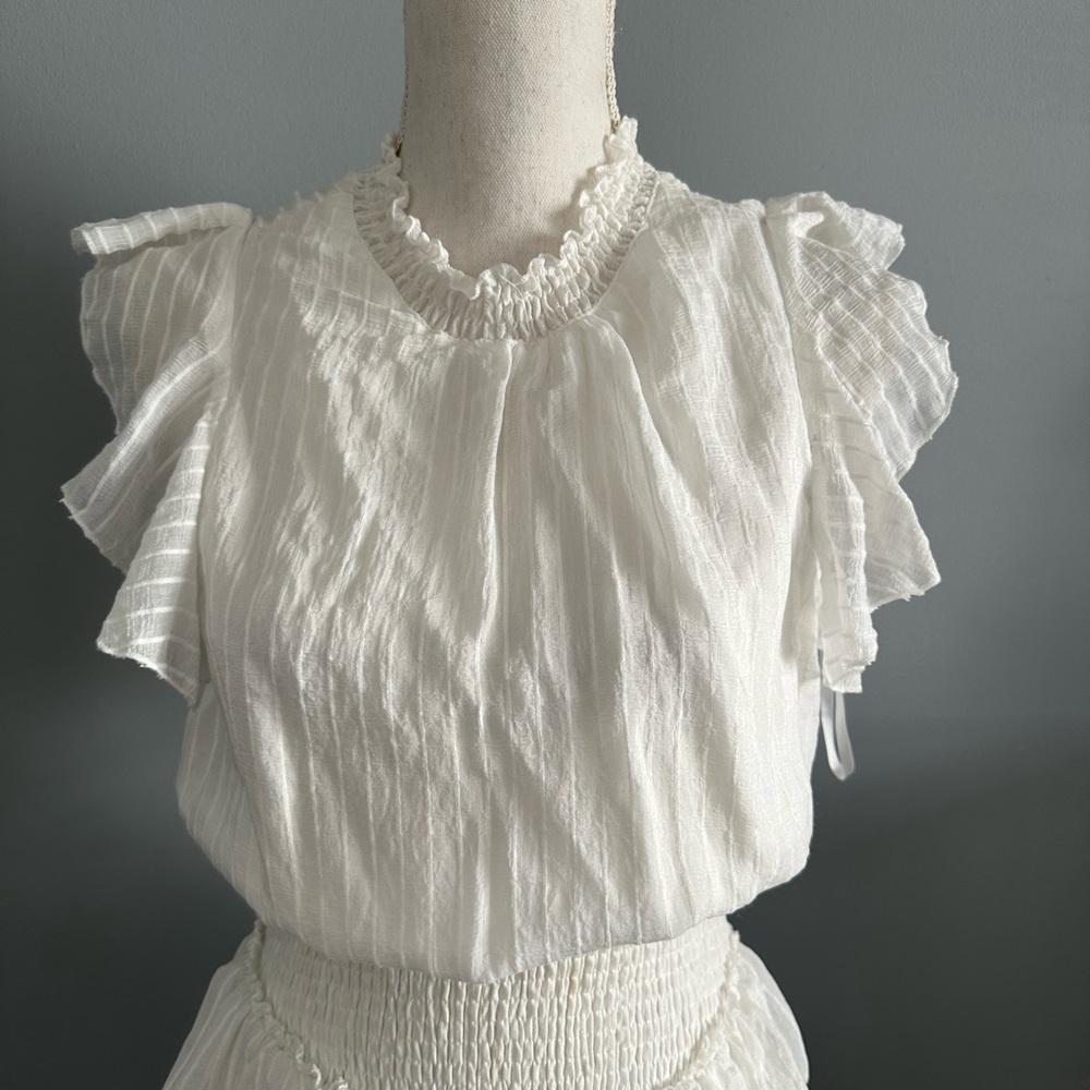 White Ruffled Dress - Picture 3 of 3